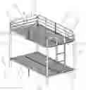 Fig. 01 - BED LADDER CONFIGURED TO BE INSTALLED ON BED FRAME FOR USE
