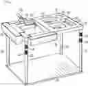 Fig. 01 - Paint workstation having cooperating paint roller and related accessories