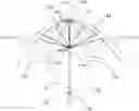 Fig. 01 - Wind-Resistance Reducing Canopy Structure for Umbrella