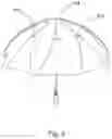 Fig. 04 - Wind-Resistance Reducing Canopy Structure for Umbrella