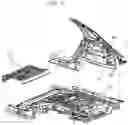Fig. 07 - Vehicle body structure with a reinforced trunk hinge mounting part