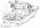 Fig. 01 - AFT-FACING TRANSOM SEATING FOR A BOAT