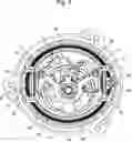 Fig. 06 - THREE-DIMENSIONAL KARUSSEL- OR TOURBILLON-TYPE REGULATING MEMBER PROVIDED WITH A PERIPHERAL BALL BEARING