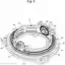Fig. 09 - THREE-DIMENSIONAL KARUSSEL- OR TOURBILLON-TYPE REGULATING MEMBER PROVIDED WITH A PERIPHERAL BALL BEARING