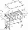 Fig. 01 - Outdoor cooking station, side shelf, and method thereof
