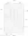 Fig. 07 - Array substrate comprising a first film layer segment having a light-adjusting portion extending into a hollow portion and display device