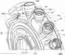 Fig. 01 - Turbomachine module provided with a propeller and offset stator vanes