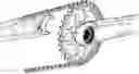 Fig. 01 - BICYCLE CHAINRING WITH OFFSET AND FULL WIDE TEETH