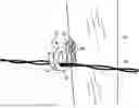 Fig. 01 - Method for securing a line to an external surface, such as a fence post