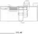 Fig. 12 - Dual purpose legrest for a multiple passenger side facing aircraft seat