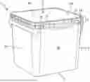 Fig. 01 - Reclosable Container Comprising an Assembly of a Bin and a Separate Cover That is Designed to Close and Lock the Bin