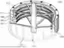 Fig. 01 - CYLINDRICAL STACK OF FIXTURE RING FOR SURFACE TREATMENT OF TURBINE VANES