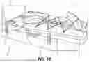 Fig. 09 - Pedal drive and steering assembly for inflatable watercraft and watercraft combined with same