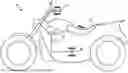 Fig. 01 - Motorcycle with haptic braking hazard alert
