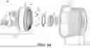 Fig. 17 - Systems for cooling an electrical engine for eVTOL aircraft using an end bell assembly connected to a thermal plate
