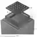 Fig. 10 - CATCH BASIN INSERT STORMWATER FILTERING APPARATUS HAVING A PLANAR FRAME AND GEOTEXTILE FABRIC BASKET SUPPORTED THEREBY FOR DEBRIS AND TRASH CAPTURE
