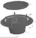 Fig. 18 - CATCH BASIN INSERT STORMWATER FILTERING APPARATUS HAVING A PLANAR FRAME AND GEOTEXTILE FABRIC BASKET SUPPORTED THEREBY FOR DEBRIS AND TRASH CAPTURE
