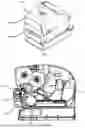 Fig. 02 - Printer with Tabs to Secure Platen Roller Bushing