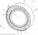 Fig. 01 - Turbine engine assembly comprising a casing and an aerodynamic treatment member at the blade tips, and corresponding turbine engine