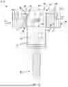 Fig. 08 - Flame lamp device having transparent panels forming elongated gaps