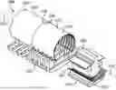 Fig. 01 - Support structure for manufacturing a pressure vessel
