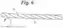 Fig. 07 - Counterclockwise twisted fiber material twisted together in counterclockwise direction to form a bow string and/or cable.