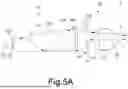 Fig. 09 - Structure of a lamp comprising a light guiding element with two sequential bodies that guide the light from a light emitting element