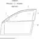 Fig. 01 - STRUCTURE FOR ATTACHING INNER WEATHERSTRIP AND INNER WEATHERSTRIP