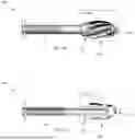 Fig. 10 - Threaded 2 piece bit assembly