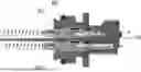 Fig. 01 - GLOW PLUG WITH AN EXPOSED FILAMENT AND AN INSERT AND MOUNTING ARRANGEMENT INCLUDING THE SAME