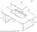 Fig. 43 - FLAT-PACK TABLE HAVING TOOL-FREE ASSEMBLY