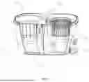 Fig. 03 - MOP BUCKET WITH CLEAN AND DIRTY WATER SEPARATION