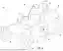 Fig. 02 - CUTTING DECK HEIGHT ADJUSTMENT FOR A RIDING LAWN MOWER