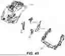 Fig. 43 - SPACERS FOR MOUNTING A BATTERY PACK TO A SUBFRAME OF AN ELECTRIC SNOWMOBILE