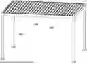 Fig. 01 - QUICKLY INSTALLED, EXPANDABLE, AND MODULARLY DESIGNED LOUVER AWNING