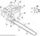 Fig. 01 - CHAINSAW WITH IMPROVED BATTERY FEATURES