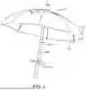 Fig. 04 - Decorative Umbrella and Backpack Device