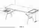 Fig. 02 - Asymmetrical Multifunctional Folding Table