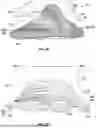 Fig. 19 - SOLE STRUCTURE WITH MIDSOLE PROTRUSIONS AND ARCED PROFILE FOR FORWARD MOMENTUM