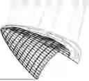 Fig. 01 - CONE SEGMENT STRUCTURE OF FAIRING WITH TWO-HALF STRUCTURES HAIVING METAL BARS MADE IN A VON KARMAN CURVE SHAPE