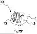 Fig. 22 - TERMINATION AND CUTTING TOOL FOR A PLURALITY OF 4 DIFFERENT RJ JACK CONFIGURATIONS