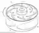 Fig. 01 - CENTRIFUGAL PUMP IMPELLER WITH INVERTED EXPULSION CHAMBERS