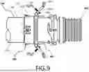 Fig. 10 - External clamp-type sewer connector system for recreational vehicles