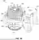 Fig. 45 - THERMAL MODULE WITH OPTICAL FIBERS EXTENDING THERETHROUGH