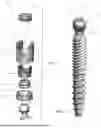 Fig. 02 - PIVOTAL BONE ANCHOR ASSEMBLIES WITH TWO-PIECE RECEIVERS, SEPARATE RETAINING STRUCTURES, AND BI-SPHERIC SHANK HEADS