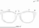 Fig. 02 - EYEWEAR SYSTEM WITH INTERCHANGEABLE CLIP-ON FRAME AND STABILIZING NOSE BRIDGE HOOK